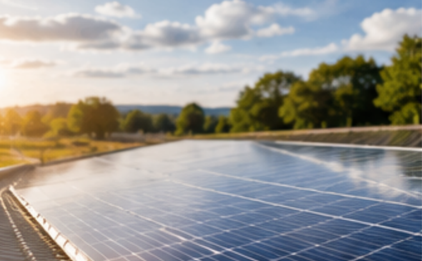 Photovoltaikanlage am Blank-Standort
