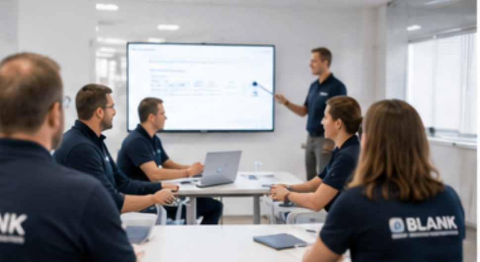 Blank-Team bei einer Schulung